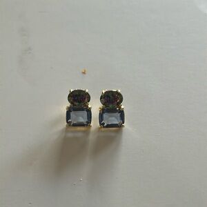 Iolite and Sparkle Blue Stone Studs